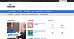 Desktop Screenshot of graniteschools.org